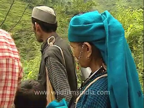 Devotees in Nanda Devi Raj Jaat Yatra