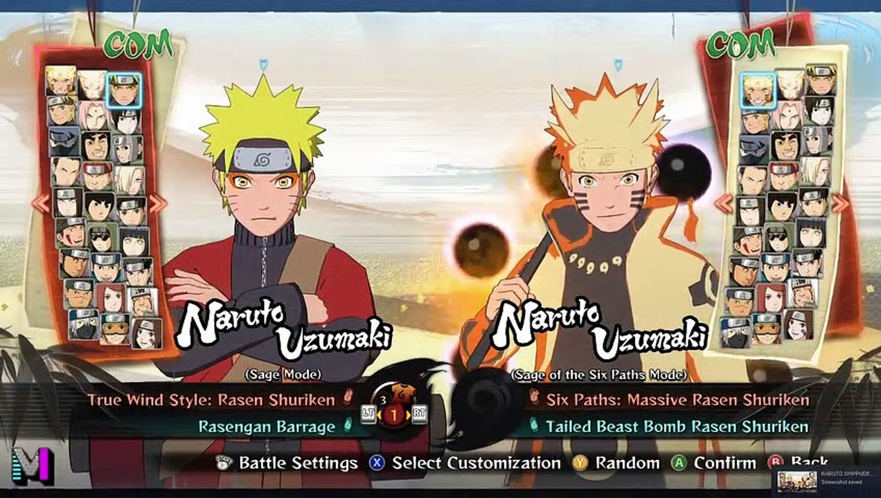 NARUTO VS SASUKE | NARUTO ULTIMATE NINJA STORM 4 GAMEPLAY