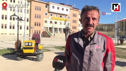 Lise öğrencileri hurdalardan mini traktör imal etti