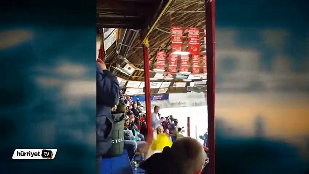 Statta kadın taraftarın üzerine düşen taraftar