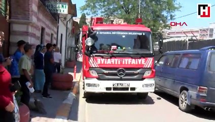 Eylem için vince çıktı baygınlık geçirdi