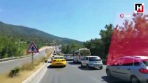 Bodrum’da araçlar 4 km’lik yolu 45 dakikada geçti