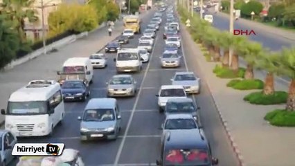 Turgutlu'da tatil dönüşü çilesi