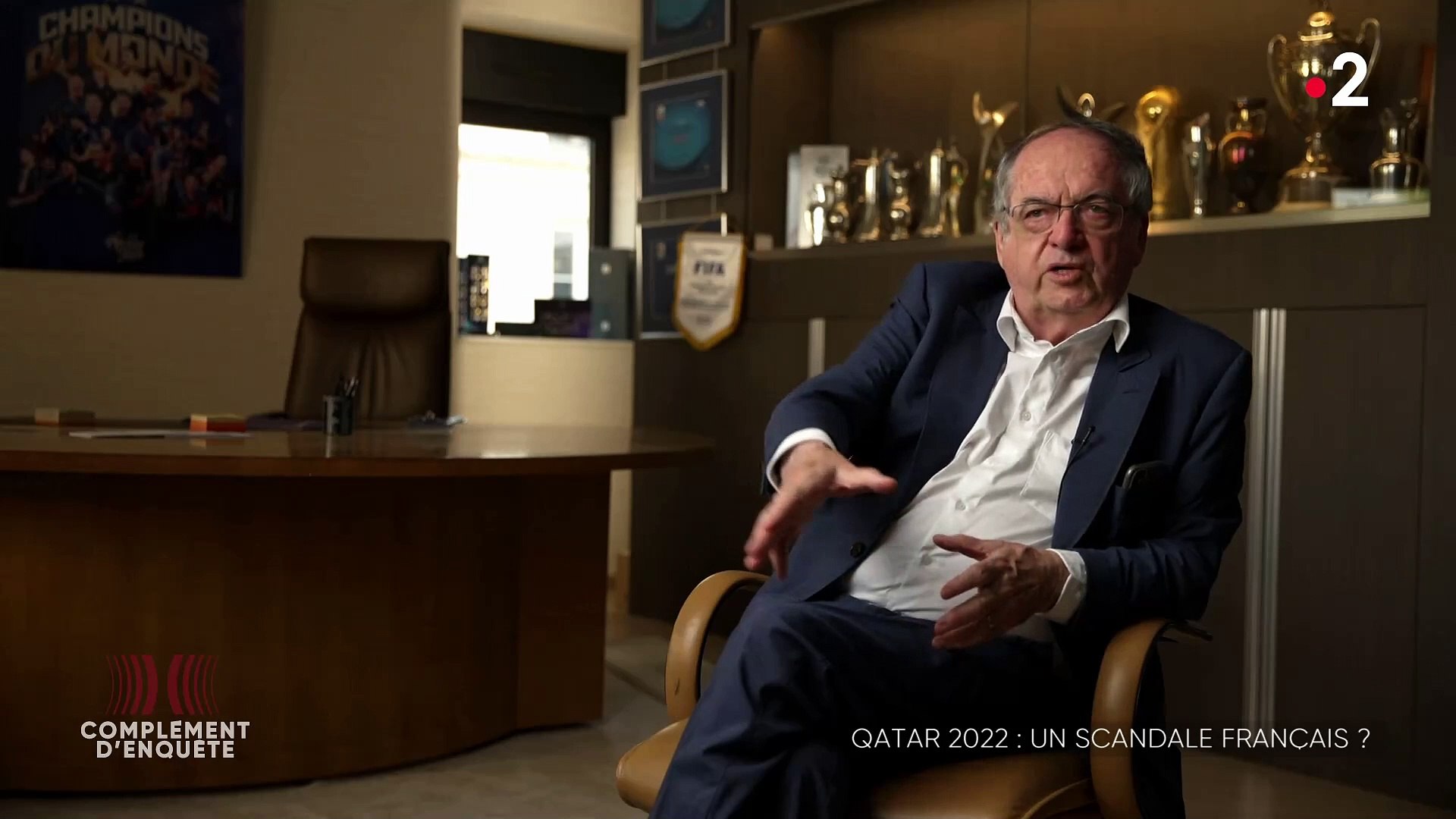 Mondial au Qatar: Regardez la réaction de Noël Le Graët hier soir dans "Complément  d'enquête" qui provoque la colère de la Ministre des Sports - Vidéo  Dailymotion