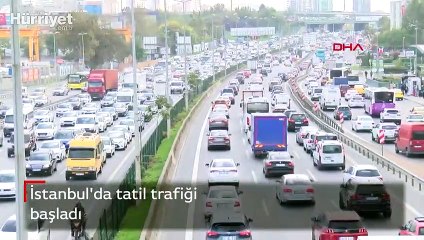 Son dakika... İstanbul'da tatil trafiği başladı