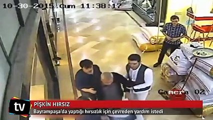 Arsız hırsız çalarken yardım istedi