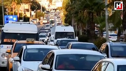 Turizm merkezi güzergahlarında bayram yoğunluğu