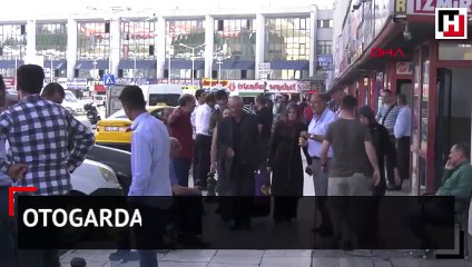 Otogarda bayram hareketliliği