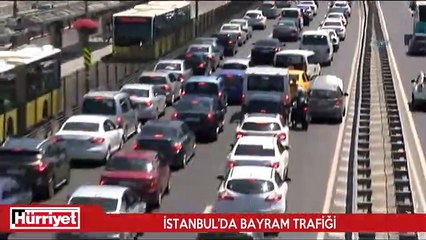 İstanbul trafiğinde bayram yoğunluğu