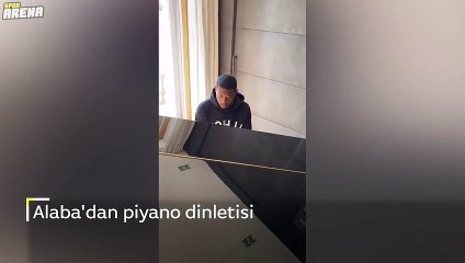 David Alaba piyano performansıyla dikkat çekti