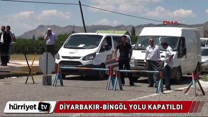 Diyarbakır-Bingöl yolu kapatıldı