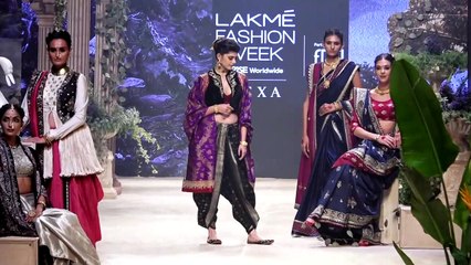 Sanjana Sanghi walks the ramp at Lakme Fashion Week