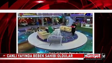 CANLI YAYINDA BEBEK DAĞITTILAR