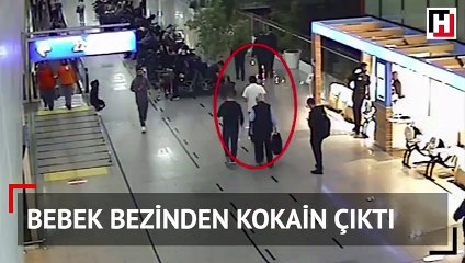 Bebek bezinden kokain çıktı