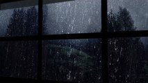 Rain sound on window with thunder sounds ㅣ Heavy rain sleep, rest - 40 Minute