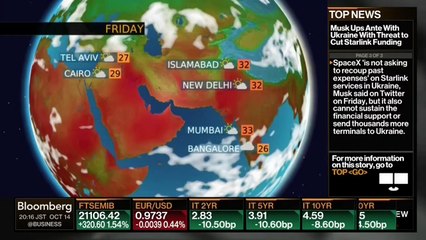 Bloomberg Weather - 14 Oct. 2022