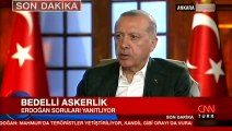 Cumhurbaşkanı Recep Tayyip Erdoğan'dan bedelli askerlikle ilgili önemli açıklama