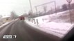 Belarus’ta trenin traktöre çarpma anı kameraya yansıdı