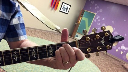 Practice session on guitar