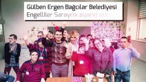 Gülben Ergen, Bağcılar Belediyesi Engelliler Sarayı'nı ziyaret etti