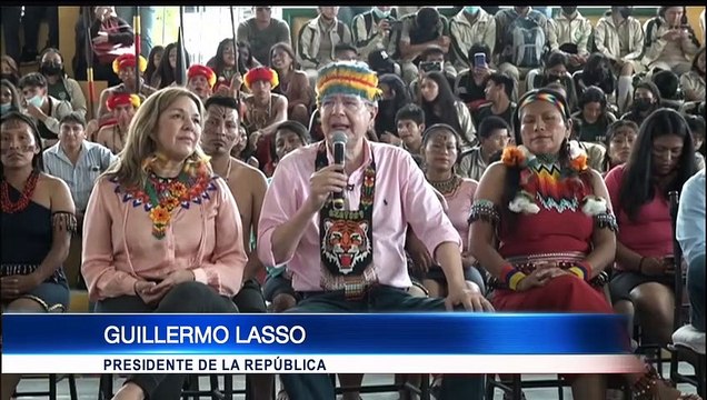El presidente Guillermo Lasso entregó recursos a la Amazonía para su desarrollo económico y social