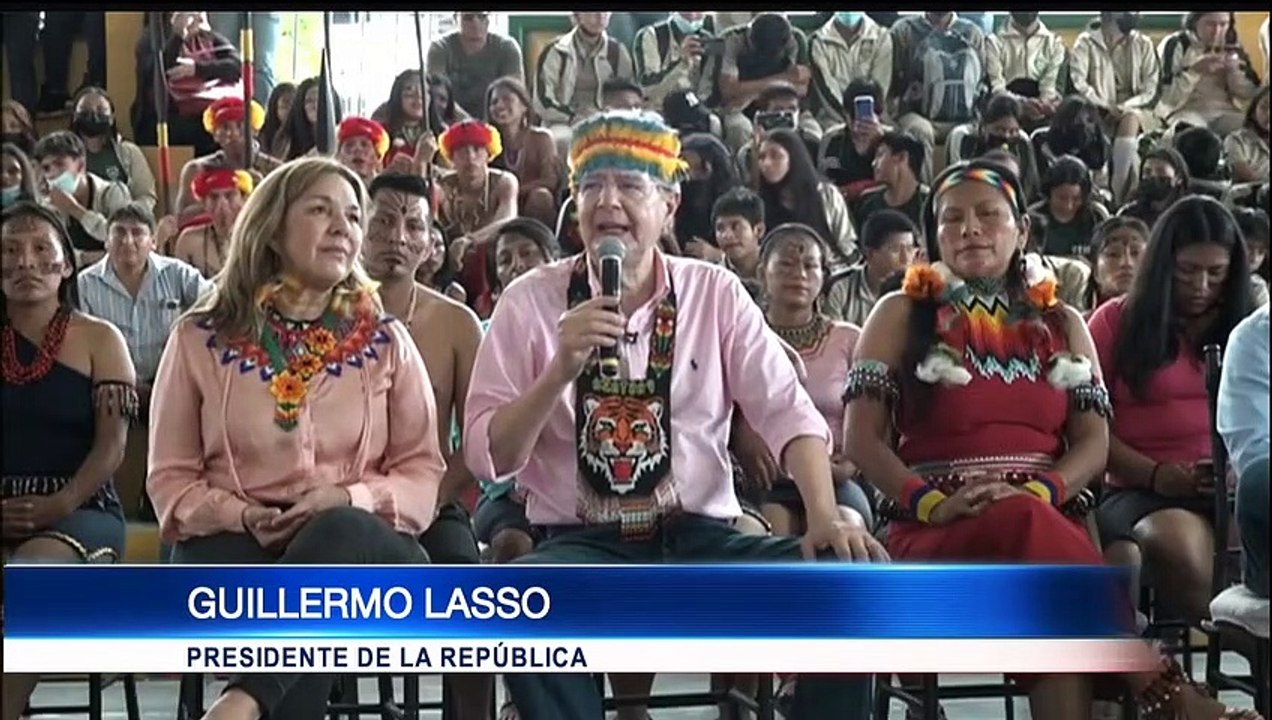 El presidente Guillermo Lasso entregó recursos a la Amazonía para su desarrollo económico y social