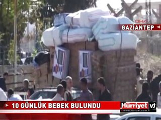 SURİYE SINIRINDA DONMAK ÜZEREYKEN BEBEK BULUNDU