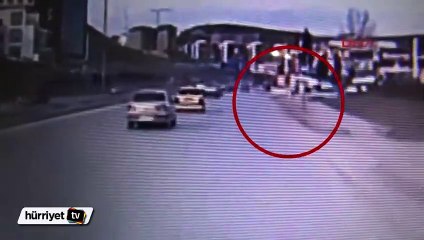 Otomobil akaryakıt istasyonuna daldı