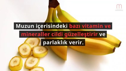 Bebek gibi bir cilt için muz maskesi