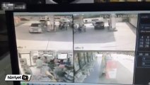 Taylandlı kadın sürücü marketin duvarına girdi