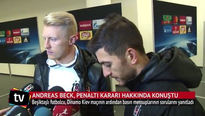 Beşiktaşlı futbolcu Beck, penaltı kararı hakkında konuştu