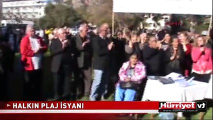 BELDİBİ'NDE HALKIN PLAJ İSYANI