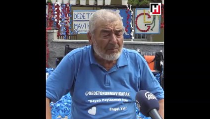 Yardımsever dede ve torununun çalışmaları 129 engelliye umut oldu