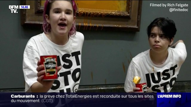 Londres: deux militants écologistes jettent de la soupe sur les Tournesols de Van Gogh à la National Gallery