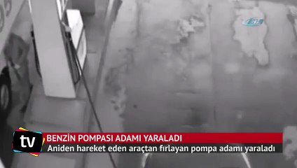 Benzin pompası adamı böyle yaraladı
