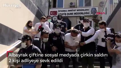Albayrak çiftine sosyal medyada çirkin saldırı 2 kişi adliyeye sevk edildi