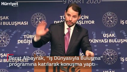 Berat Albayrak, “İş Dünyasıyla Buluşma” programına katılarak konuşma yaptı