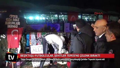 Beşiktaşlı futbolcular, Şehitler Tepesi'ne çelenk bıraktı