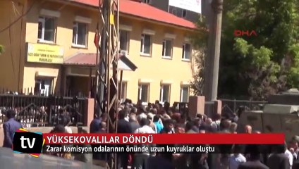 Yüksekova'da uzun kuyruklar oluştu