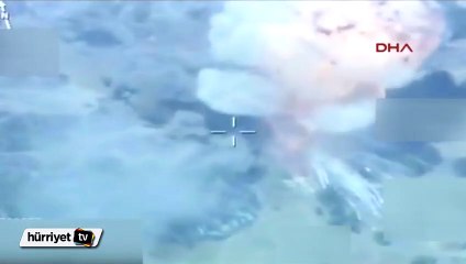 İHA tespit etti, Bordo Bereliler İşaretledi, savaş uçakları bombaladı