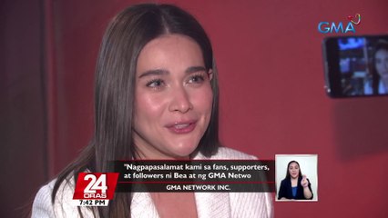 GMA Network, nagpahayag ng suporta para kay "Start-Up" star Bea Alonzo | 24 Oras