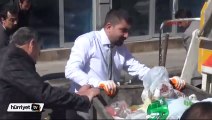 Doğubayazıt Belediye Başkanı Rohat Özbay ilçenin çöplerini topladı