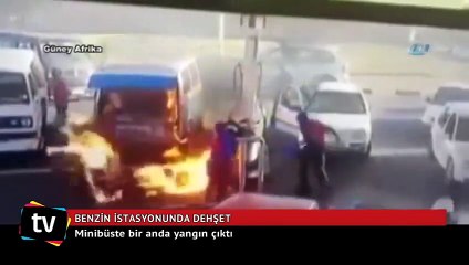 Benzin istasyonunda dehşet anları