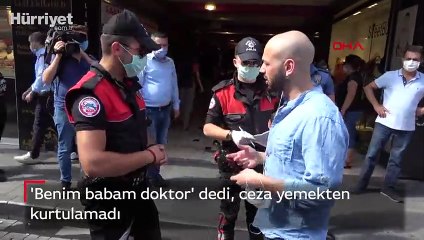 'Benim babam doktor' dedi ceza yemekten kurtulamadı