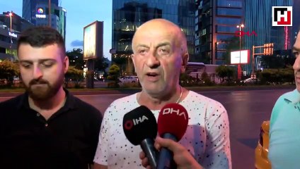 Beşiktaş'ta otomobilden yola düşen cüzdandan paralar saçıldı