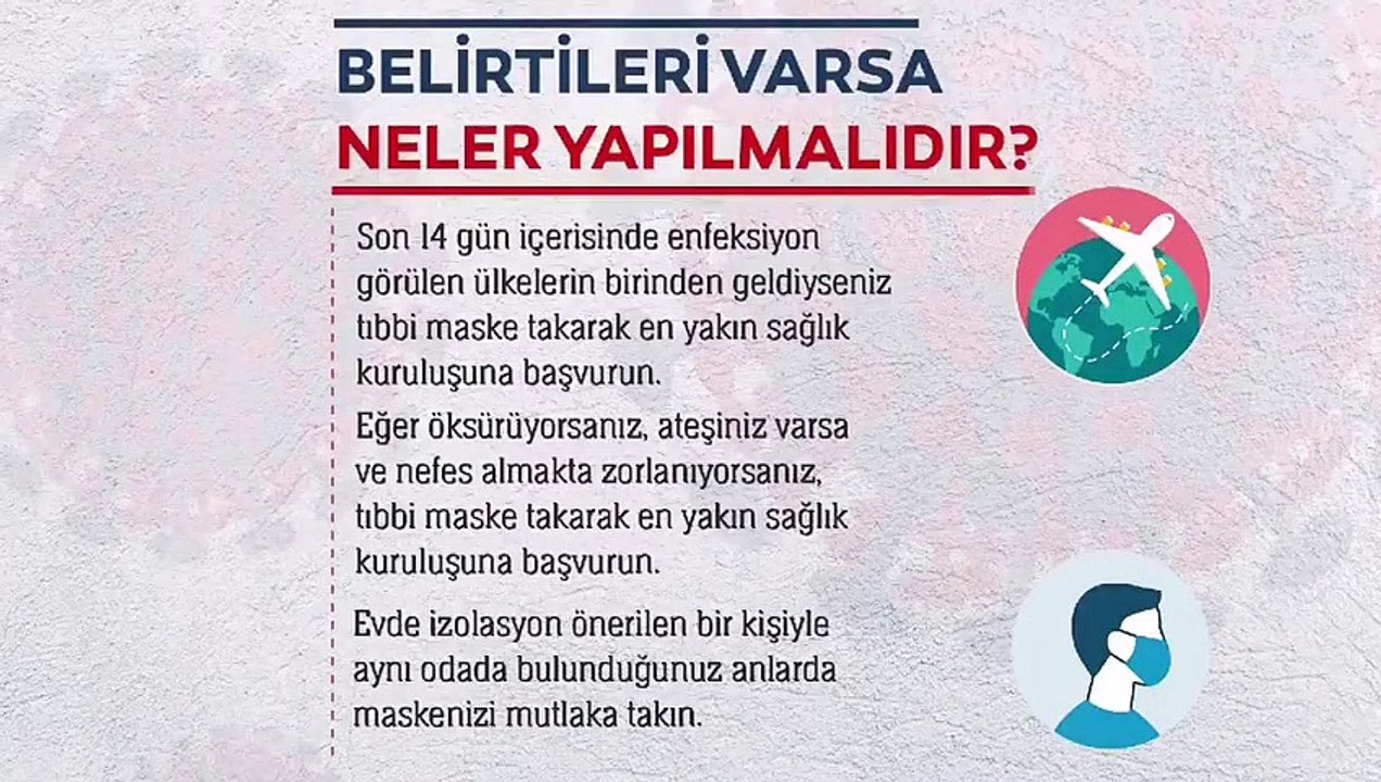 Corona Virüsü belirtileri ve kişisel hijyende dikkat edilmesi gerekenler