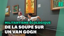 Les « Tournesols » de Van Gogh aspergés de soupe à la tomate à Londres