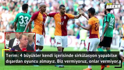 Fatih Terim'den 4 büyükler için transfer açıklaması!