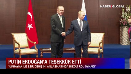Putin'den Cumhurbaşkanı Erdoğan'a: Birçok konuda kilit rol oynadı, kendisine minnettarız