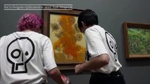 Just Stop Oil protesters vandalise Van Gogh's Sunflowers painting